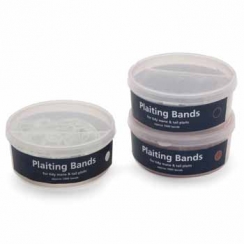 Shires Plaiting Bands - Tub (Approx 800 Bands)