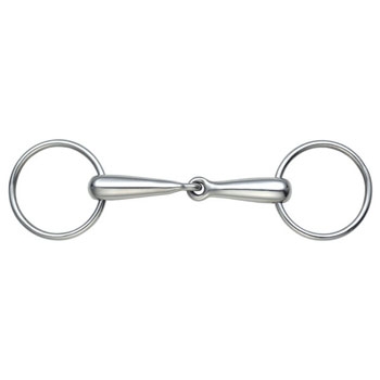 Shires Hollow Mouth Loose Ring Snaffle