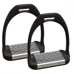 Shires Stirrup Irons With Metal Treads ('Cheese Graters')