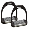 Shires Stirrup Irons With Metal Treads ('Cheese Graters') 