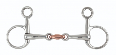 Shires Hanging Cheek Copper Lozenge Snaffle